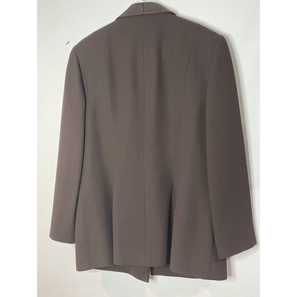 Vtg 80’s Albert Nipon Blazer Suits Brown Size 14 - Picture 2 of 11